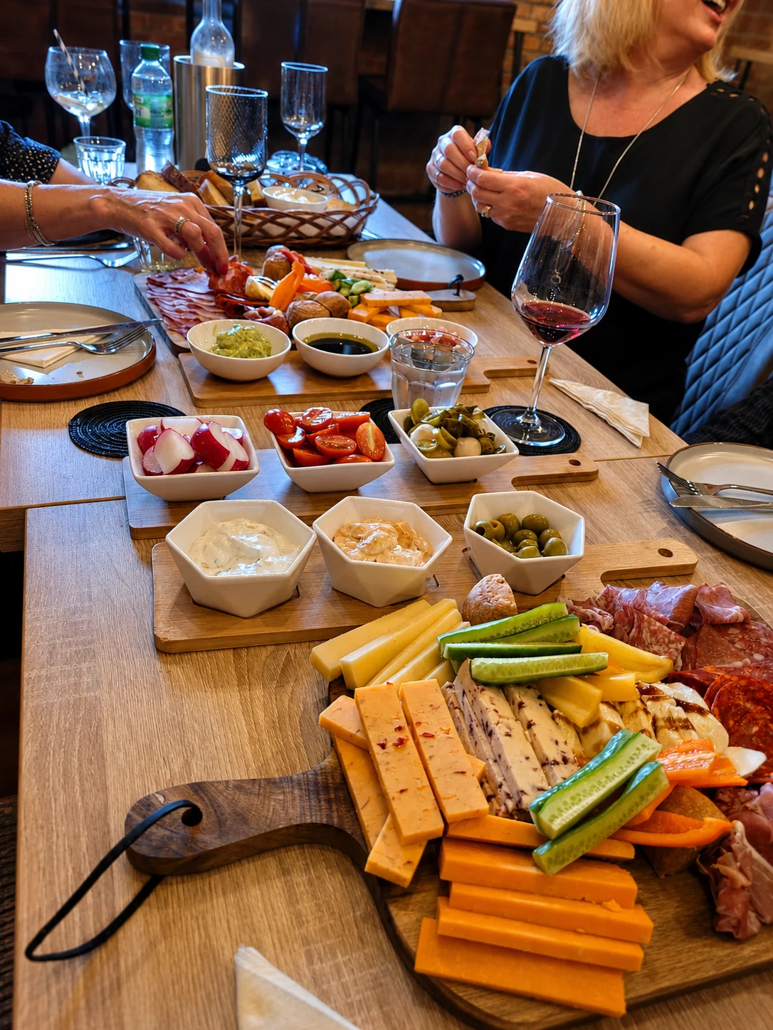 Tagliere sharing boards with meats, cheeses and vegetables